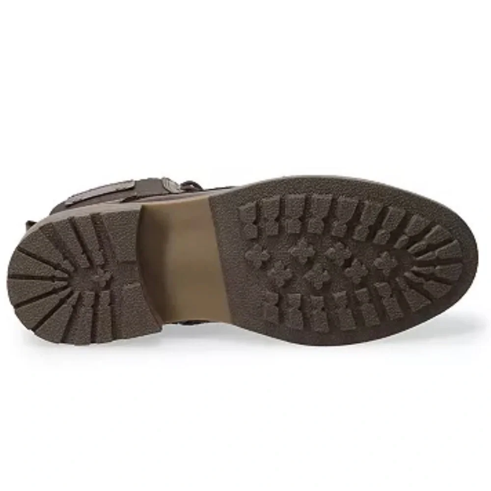 Sonoma Simon Ankle Boots Men's Size 11 Brown Lace Up Side Zipper - Picture 4 of 4